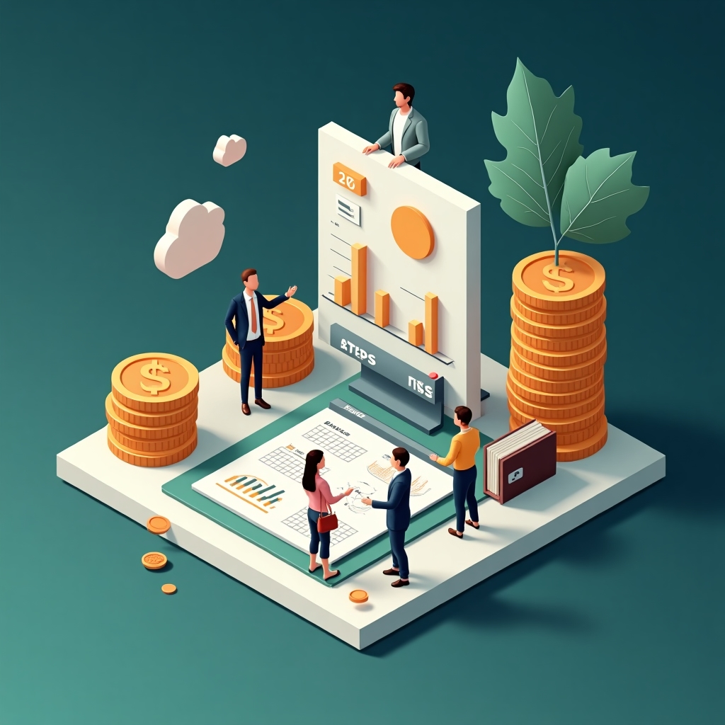 Budgeting educational module visualization