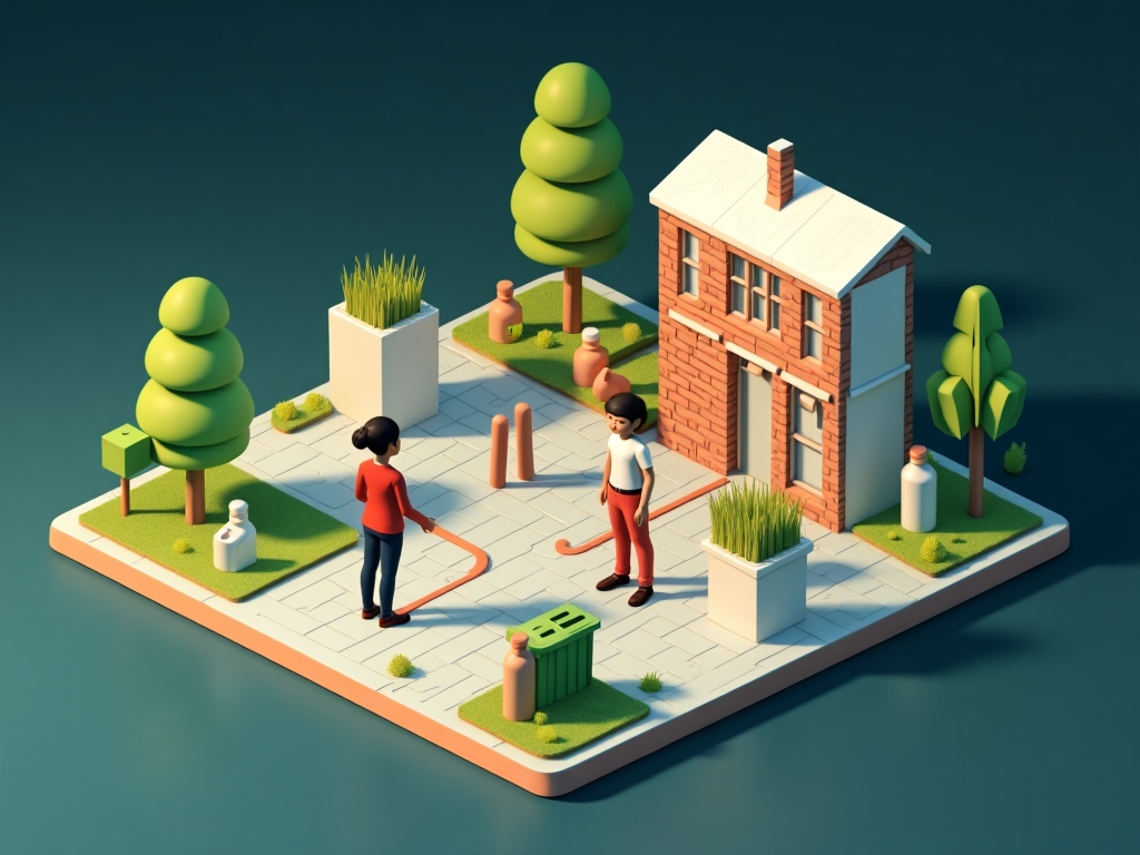 Waste reduction educational module visualization